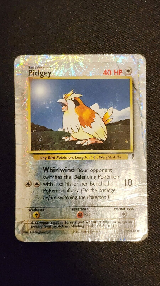 2002 Pidgey Reverse Holo 85/110 Damaged Legendary Collection WOTC Vintage
