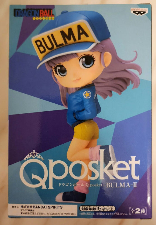 BANPRESTO Dragon Ball Q Posket Bulma II (Ver.B) Figure Bandai Anime DB