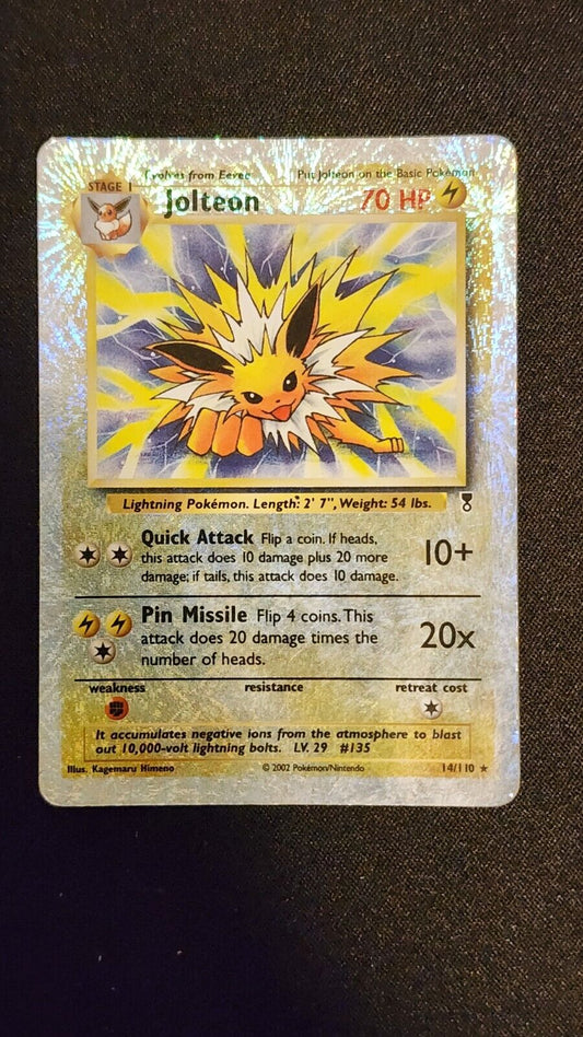 2002 Jolteon Reverse Holo Rare 14/110 HP Legendary Collection WOTC Vintage