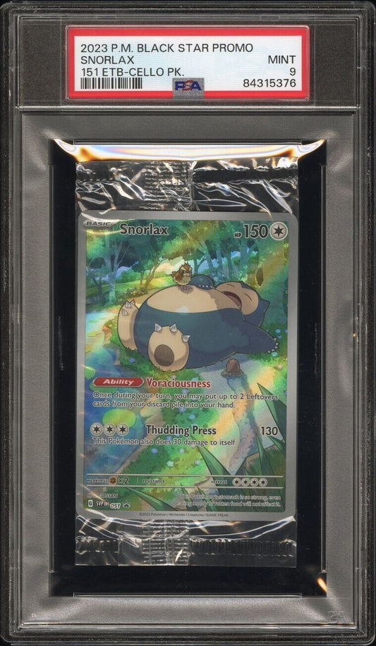 Snorlax 051 Black Star Promo Pack PSA 9 Mint 151 Scarlet & Violet Pokemon Card