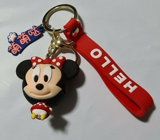 Mini Mouse Key Ring Girl's Bag Accessory Cute 3D Figure 6cm figure