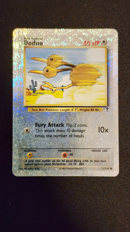 2002 Doduo Reverse Holo Rare 71/110 LP+ Legendary Collection WOTC Vintage