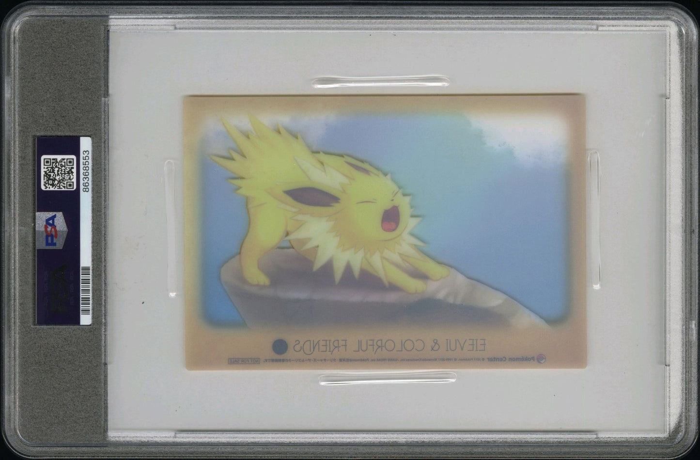 Pop 4 PSA 9 Eievui and Colorful Friends Jolteon Pokemon Center Postcard 2017
