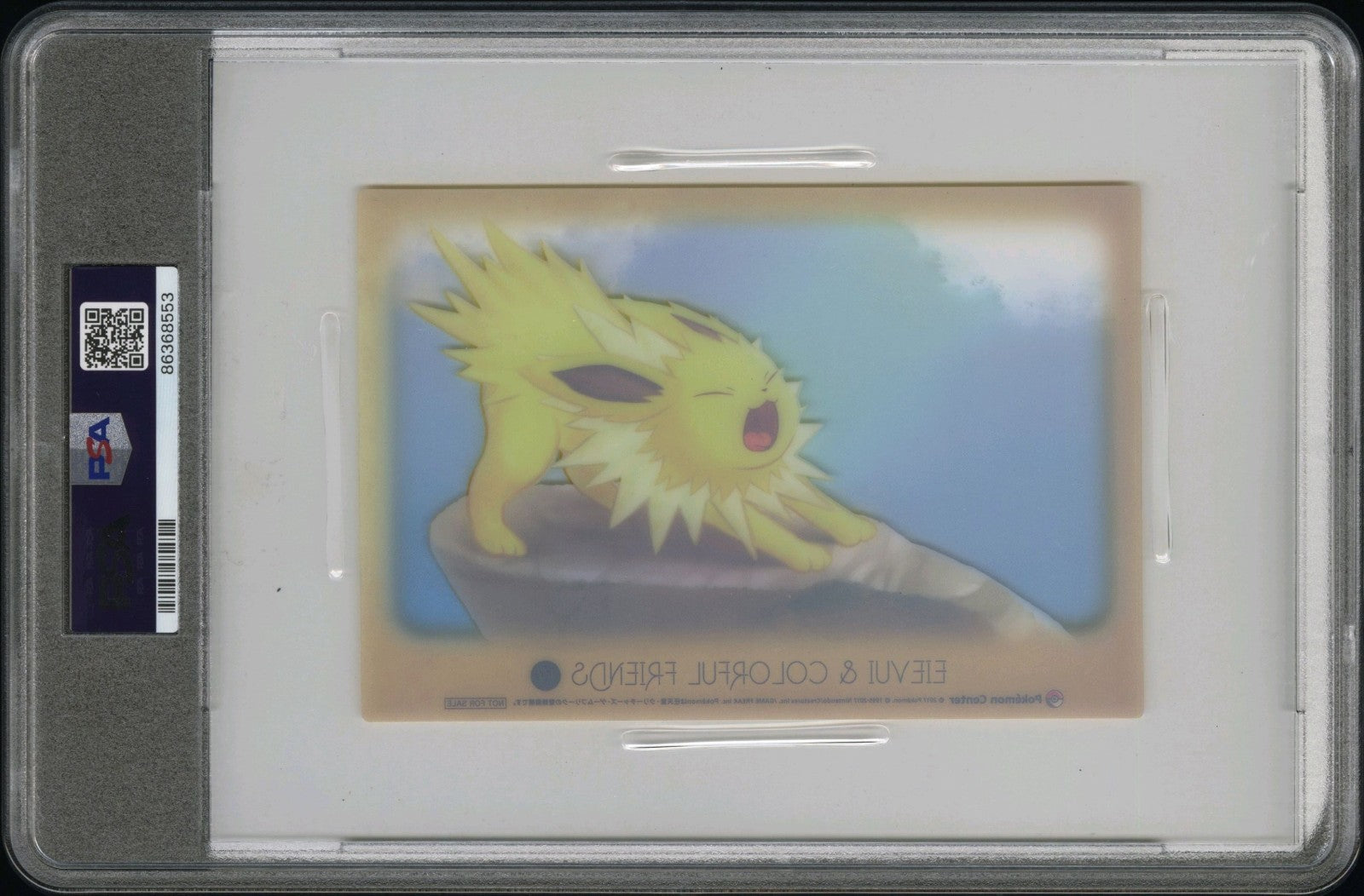 Pop 4 PSA 9 Eievui and Colorful Friends Jolteon Pokemon Center Postcard 2017