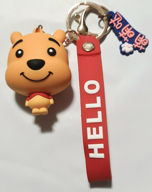 Disney Winnie the Pooh Cute Key Ring Bag Ornament 6cm 3D figure Accessory
