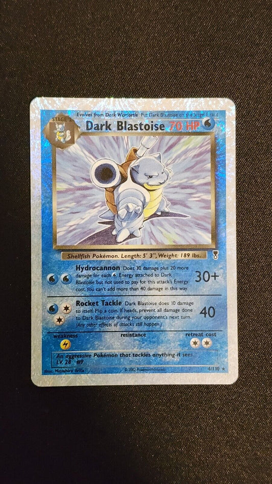 2002 Dark Blastoise Reverse Holo Rare 4/110 LP/MP Legendary Collection WOTC