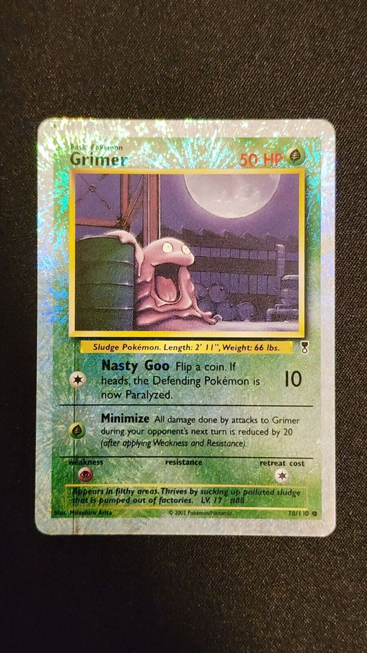 2002 Grimer Reverse Holo Rare 78/110 LP Legendary Collection WOTC Vintage