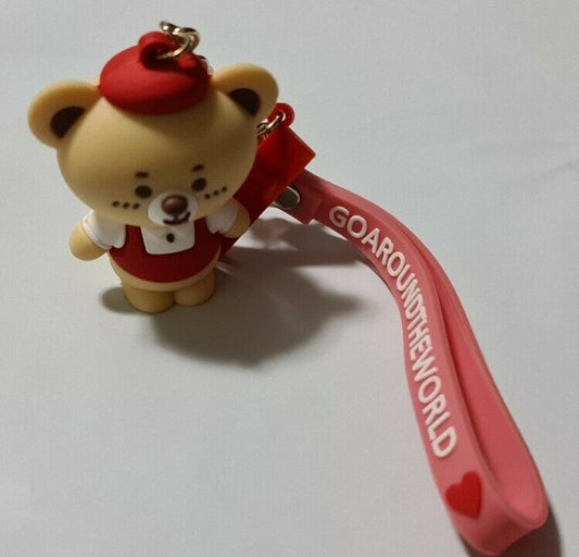 Teddy Bear Cute 3D Key Ring Bag Accessory 6cm