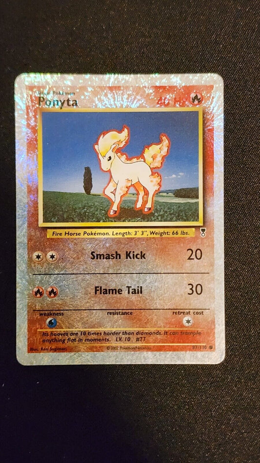 2002 Ponyta Reverse Holo Rare 87/110 MP+ Legendary Collection WOTC Vintage