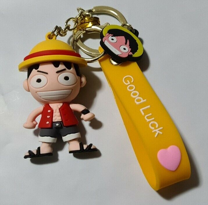 One Piece Monkey D Luffy Key Ring Bag Accessory Cute 3D Figure 7cm