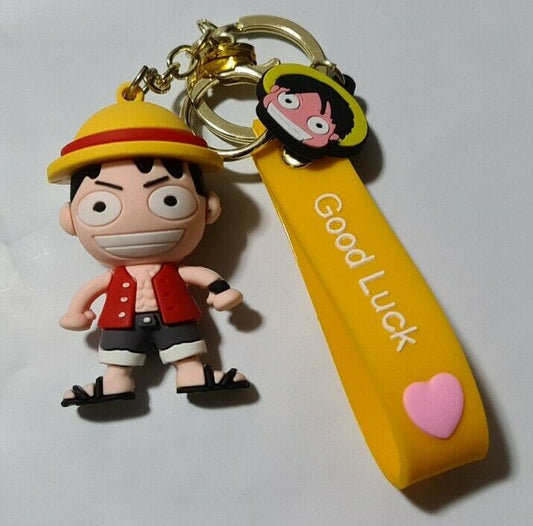 One Piece Monkey D Luffy Key Ring Bag Accessory Cute 3D Figure 7cm