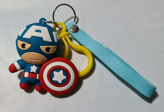 Captain America Cute Key Ring Bag Accessory 3D Figure 6cm